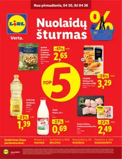 LIDL parduotuvės leidinio LIDL leidinys - Nuolaidų šturmas galiojančio nuo 2026.04.20 peržiūra