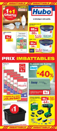 Prévisualisation de Publicité du magasin Hubo formulaire valide 25/02/2026