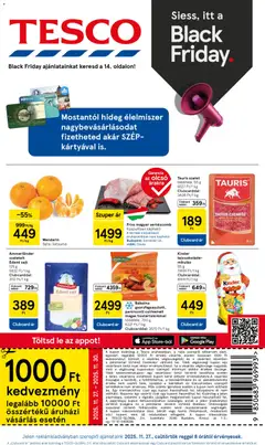 Tesco - Black Friday megtekintése, amely érvényes 2025.11.27.-től