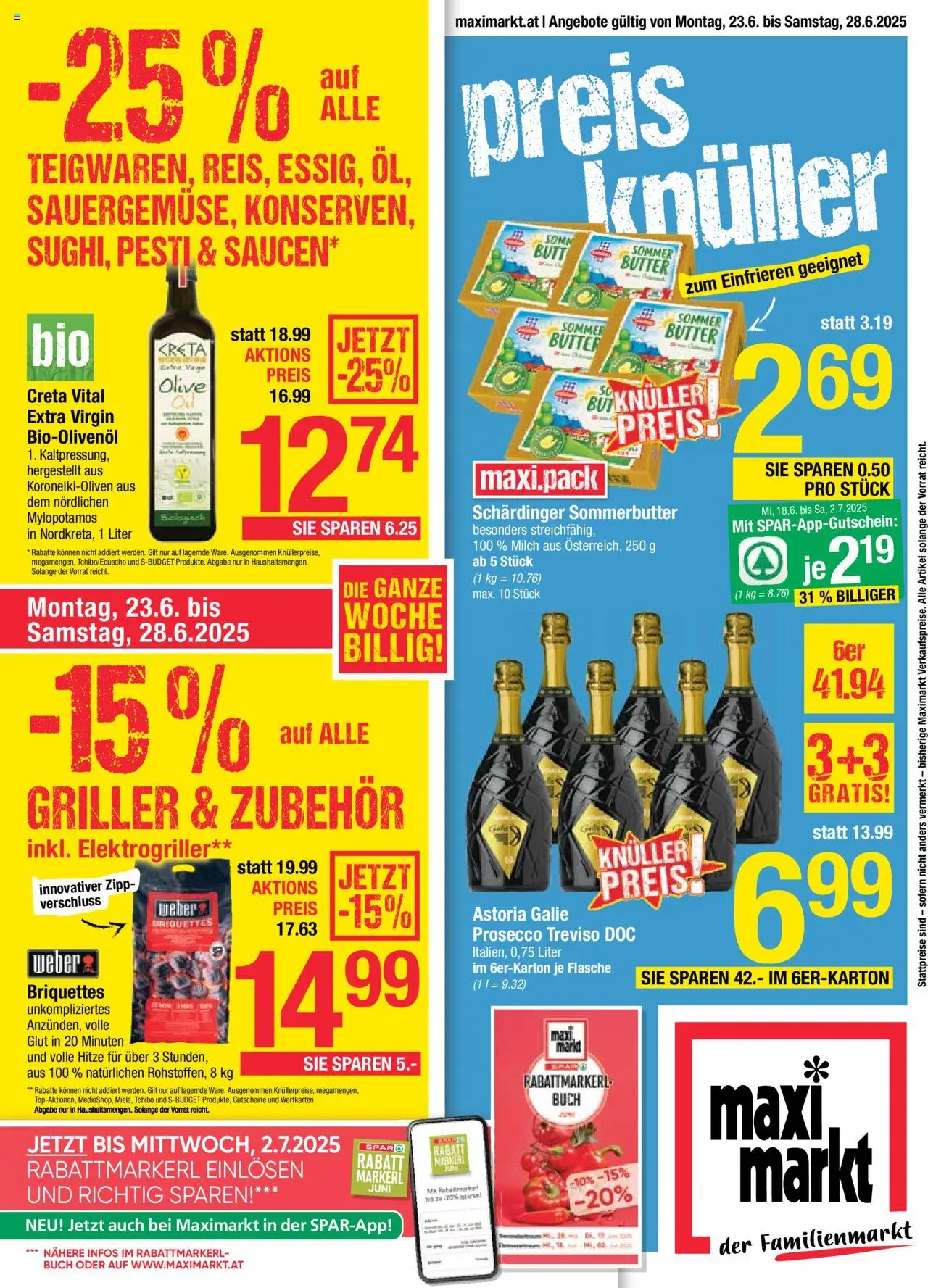  Maximarkt Flugblatt ab (23.06.2025 - 28.06.2025) - Seite 1