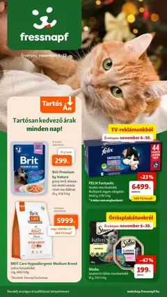 Fressnapf - Akciós újság Fressnapf megtekintése, amely érvényes 2025.11.06.-től