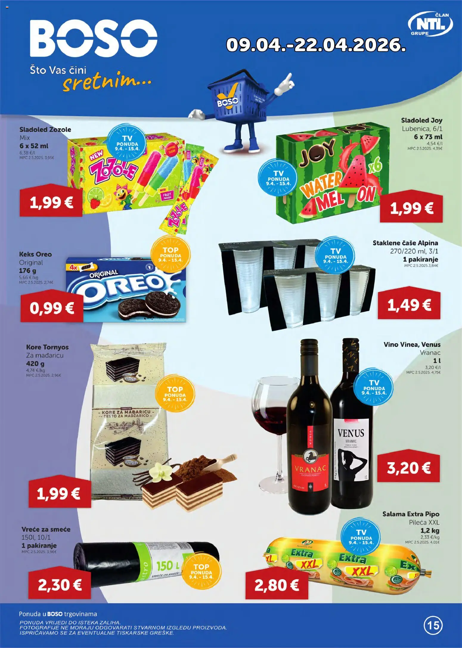 Pregled letka Boso Katalog trgovine Boso vrijedi od 09.04.2026