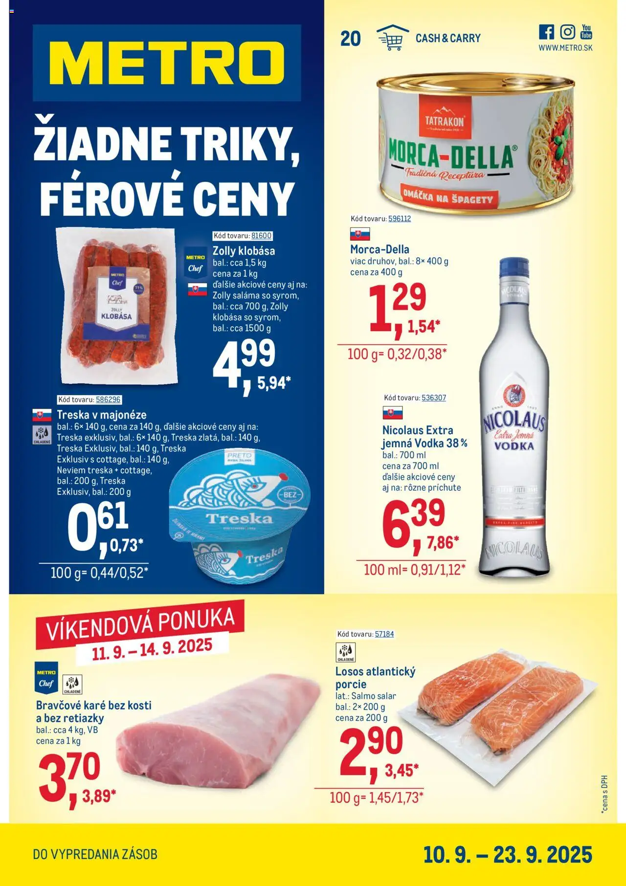 Metro Maloobchod (10.09. - 23.09.2025) - Akčná ponuka
