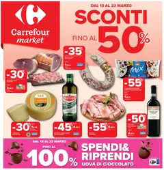 Anteprima dell'opuscolo Carrefour volantino Market - Roma dal negozio Carrefour valido da 13/03/2026