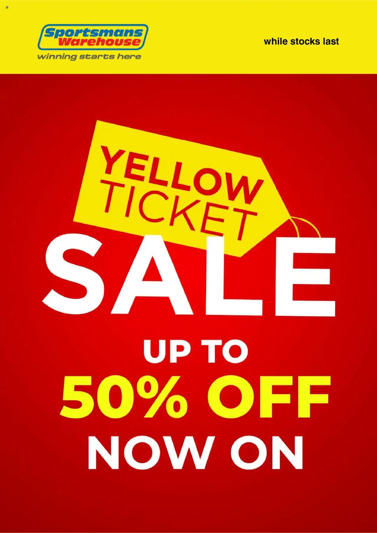Sportsmans Warehouse Specials from from Wednesday 02/07/2025 > Promotions