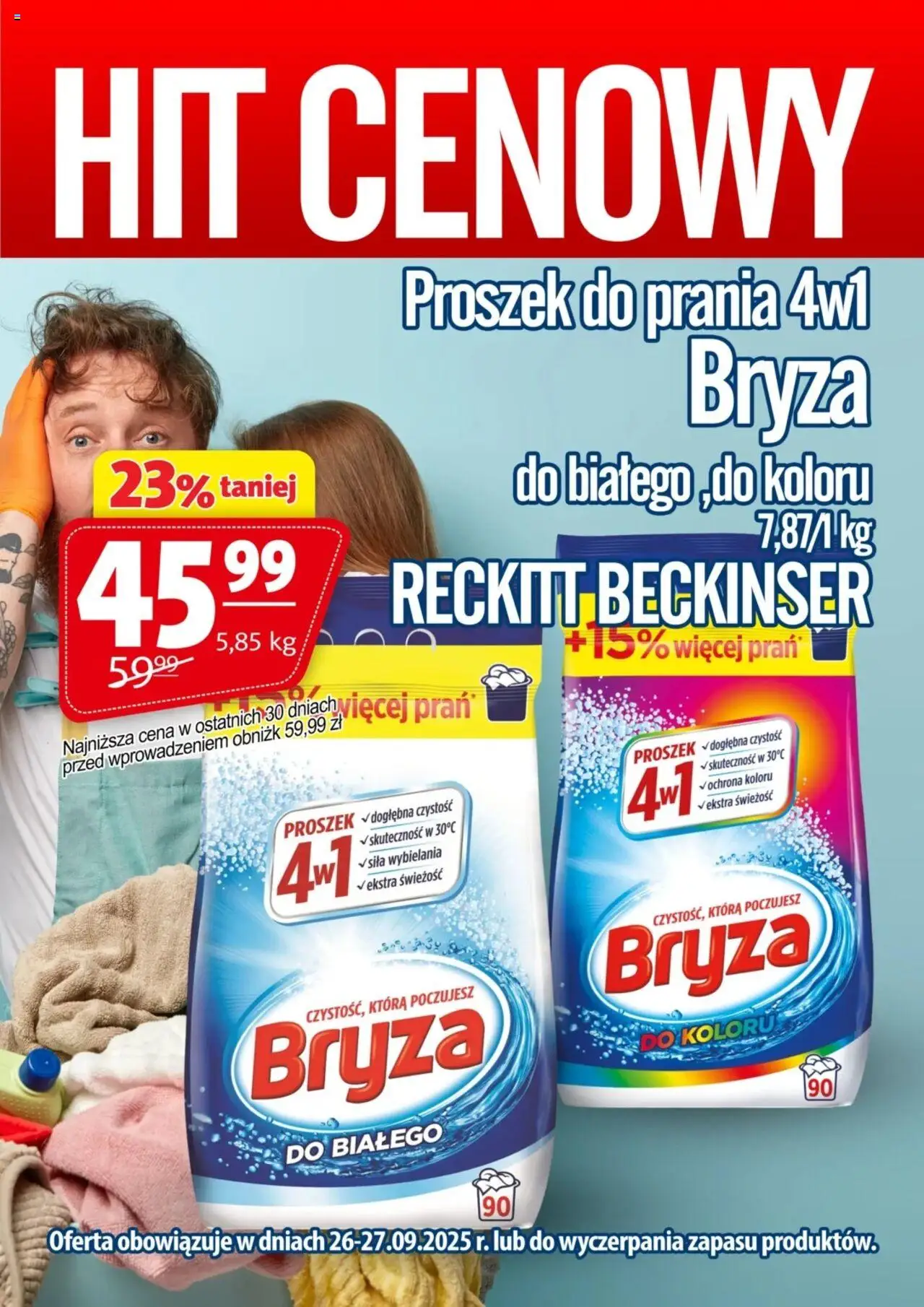 Prim Market Promocja - Proszek Do Prania Bryza 5,85 kg od 26.09.2025 - Nowa Gazetka - Numer strony 1
