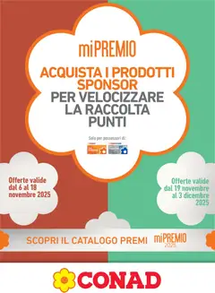 Anteprima dell'opuscolo Volantino Mi Premio Lazio dal negozio Conad valido da 06/11/2025