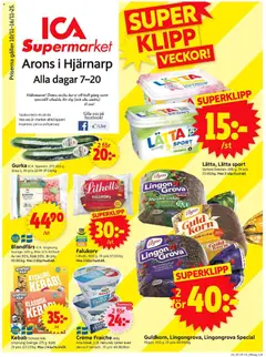 Förhandsgranska reklamblad Hjärnarp från butik ICA Supermarket gäller från 10/11/2025