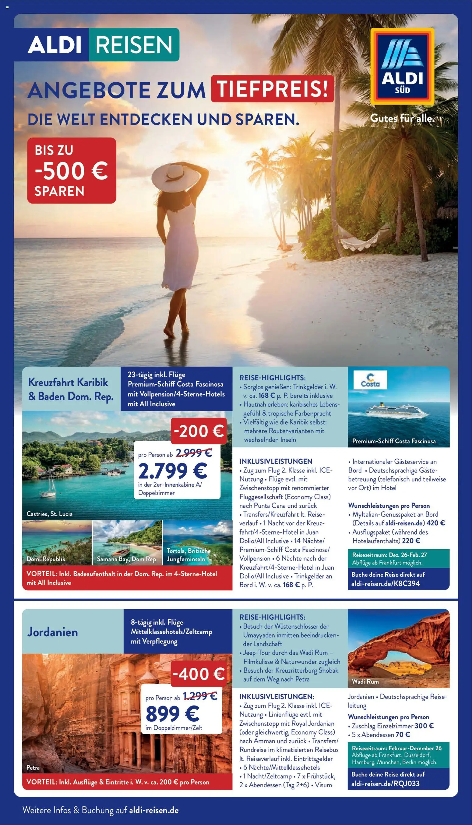 Vorschau von dem Prospekt des Geschäftes Aldi Reisen, gültig ab dem 16.01.2026