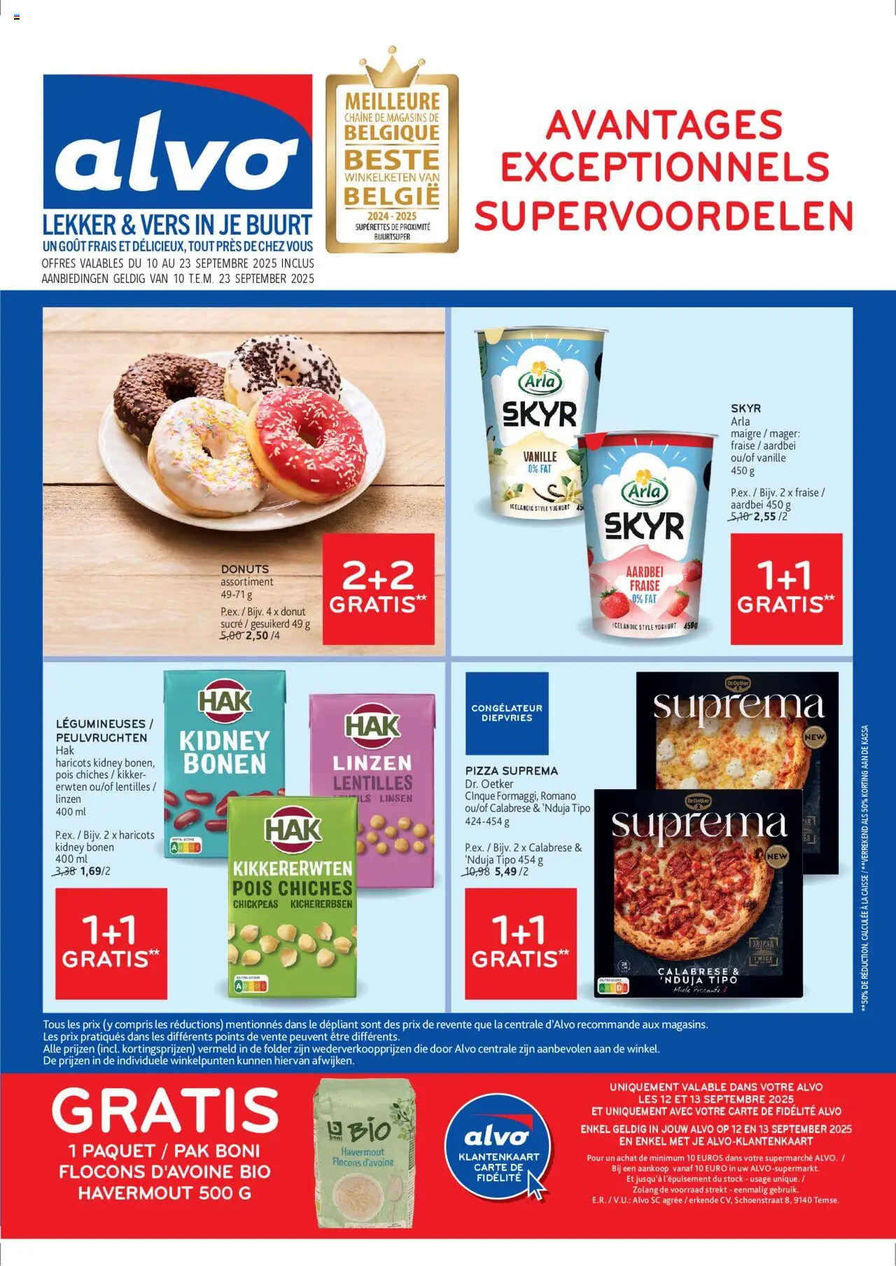 Alvo shop Publicité geldig vanaf 10/09/2025 - Paginanummer 1