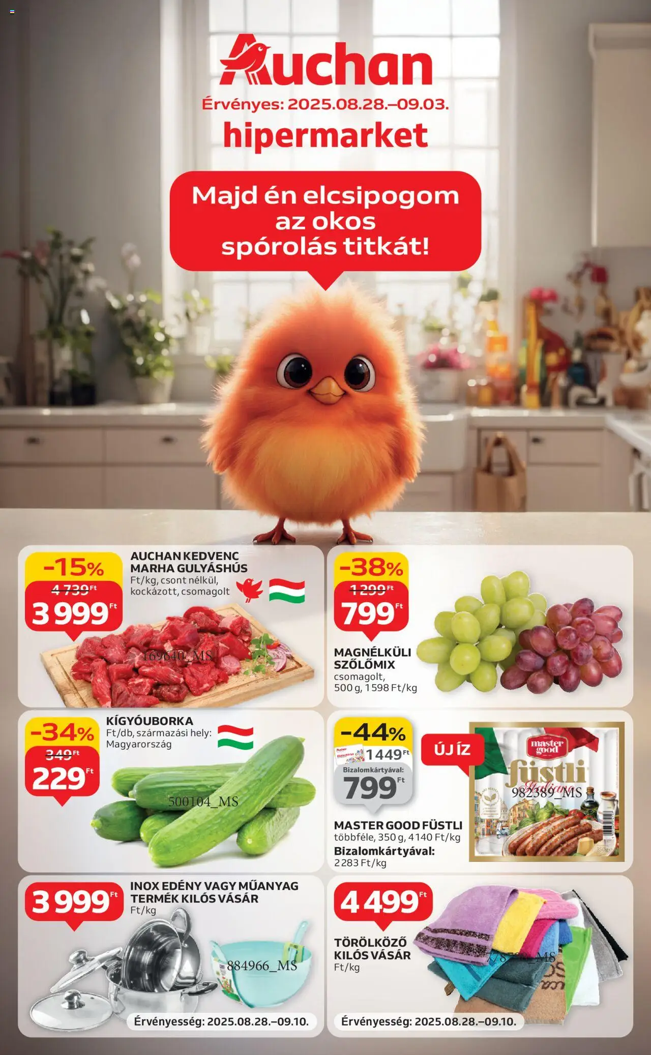 Auchan aktuális szórólap, érvényes 2025.08.28.-től - 1 oldal