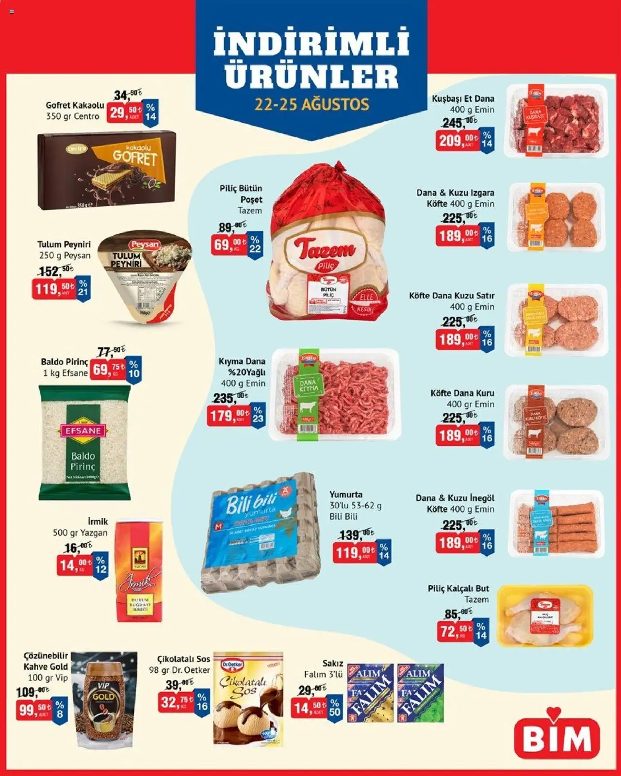 BİM Katalog bu hafta (22 Ağustos 2025) - Aktüel Broşür - Sayfa numarası 1