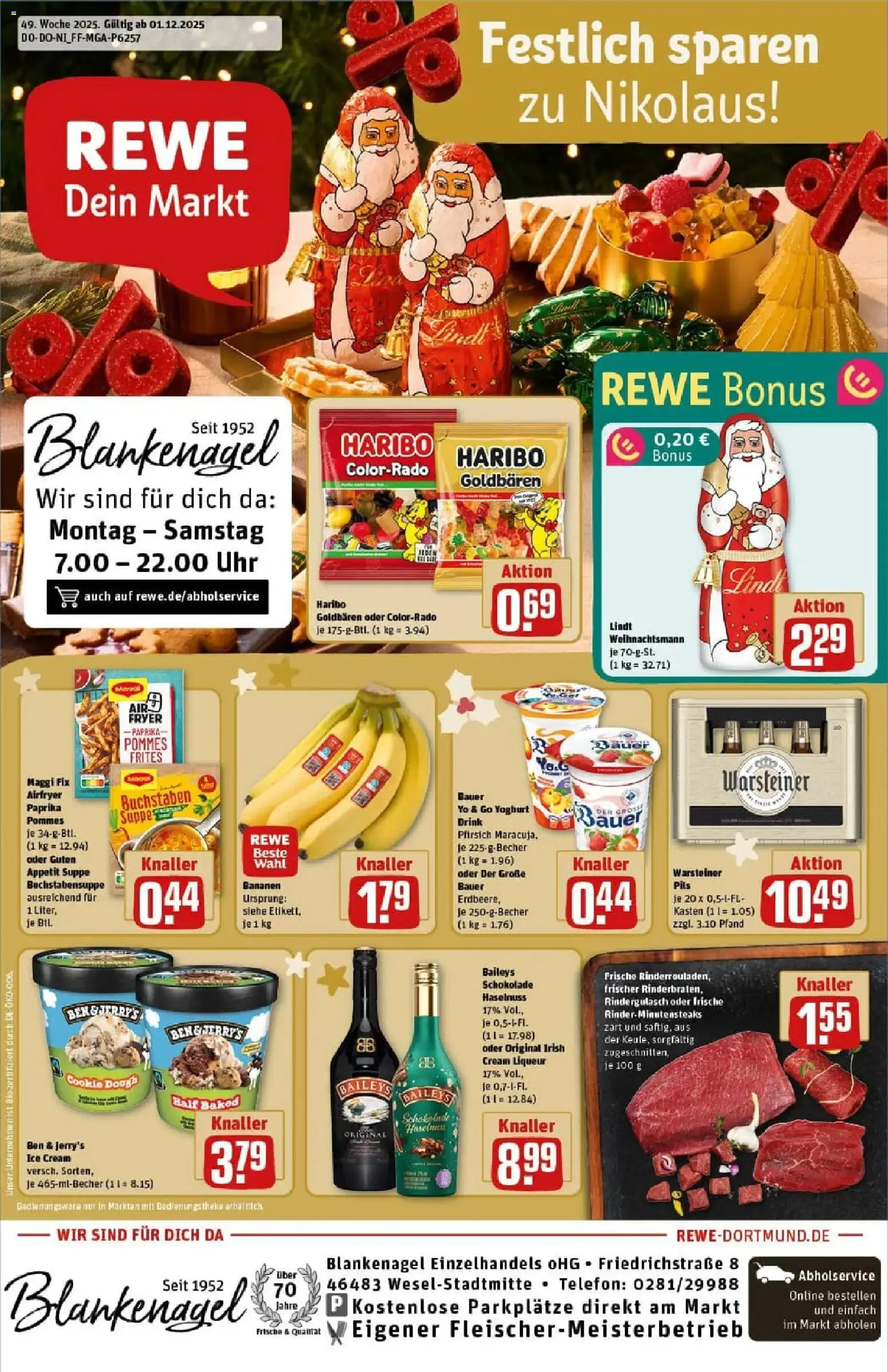 Vorschau von dem Prospekt des Geschäftes Rewe, gültig ab dem 01.12.2025