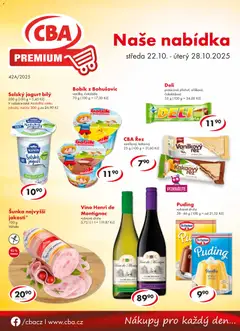 Náhled nabídky: CBA Leták - Premium mini platný od 22.10.2025