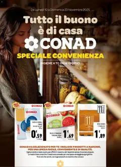 Anteprima dell'opuscolo Volantino Speciale Convenienza dal negozio Spazio Conad valido da 10/11/2025