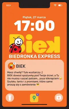 Pogląd gazetki "Biedronka gazetka - BIEK Express" ze sklepu Biedronka ważnej od 27.03.2026