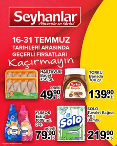 Seyhanlar Market Katalog 16.07.2025 - Broşürünün önizlemesi