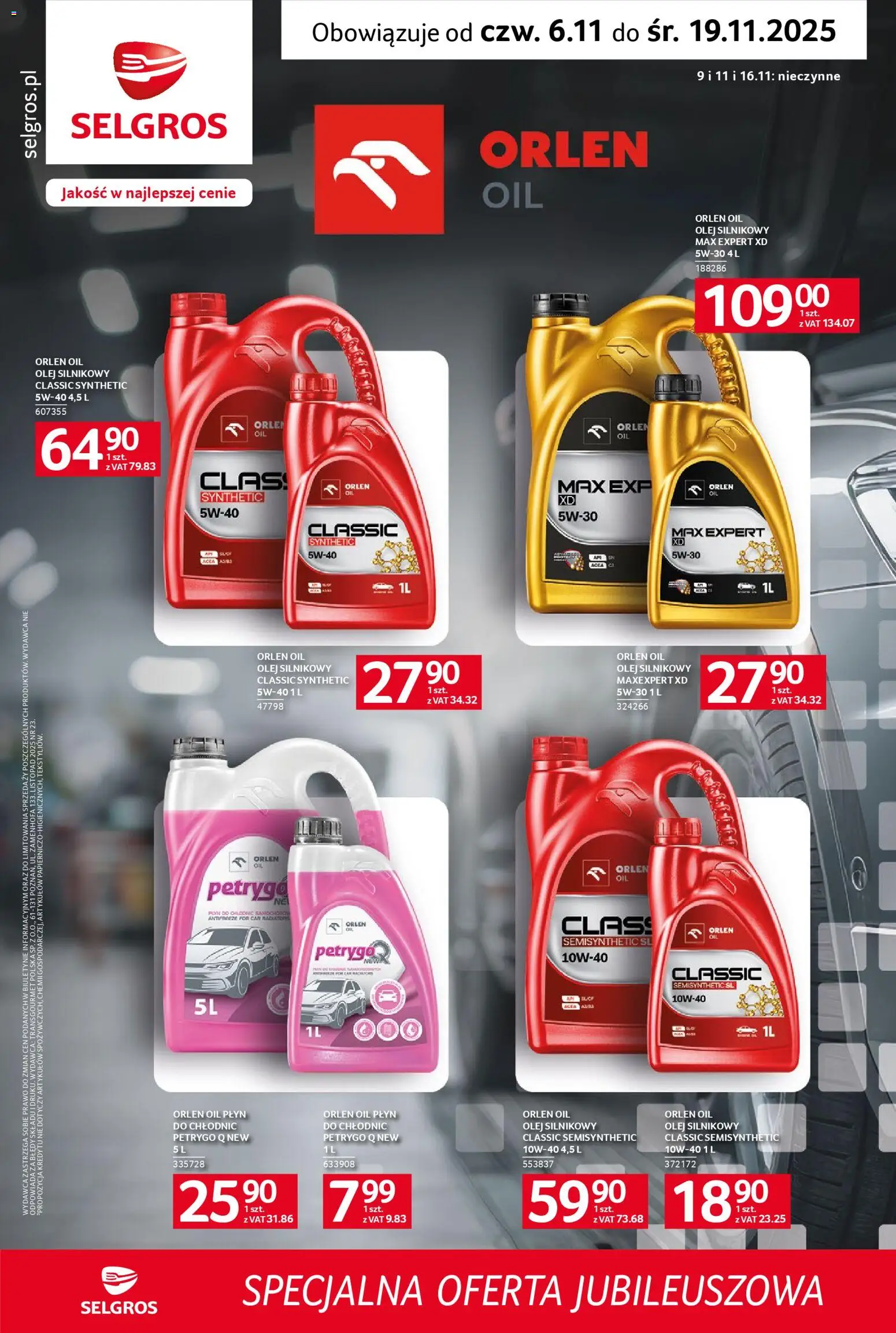Pogląd gazetki "Specjalna Oferta Jubileuszowa" ze sklepu Selgros cash&carry ważnej od 06.11.2025