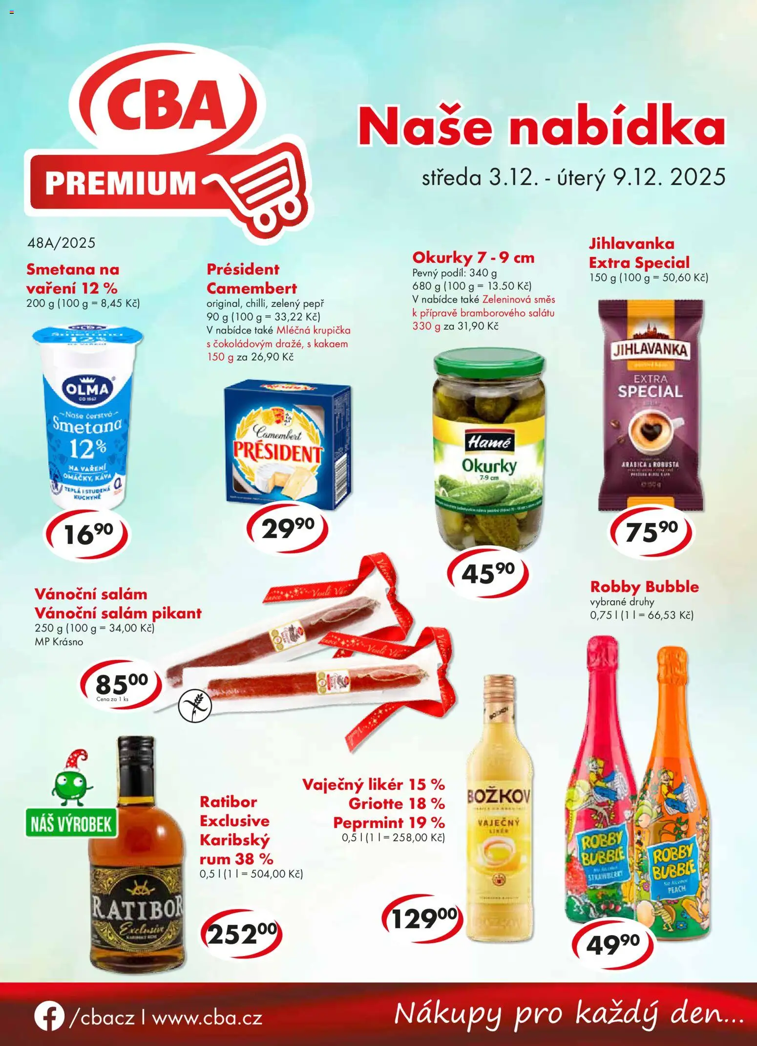 Náhled nabídky: CBA Leták - Premium platný od 03.12.2025