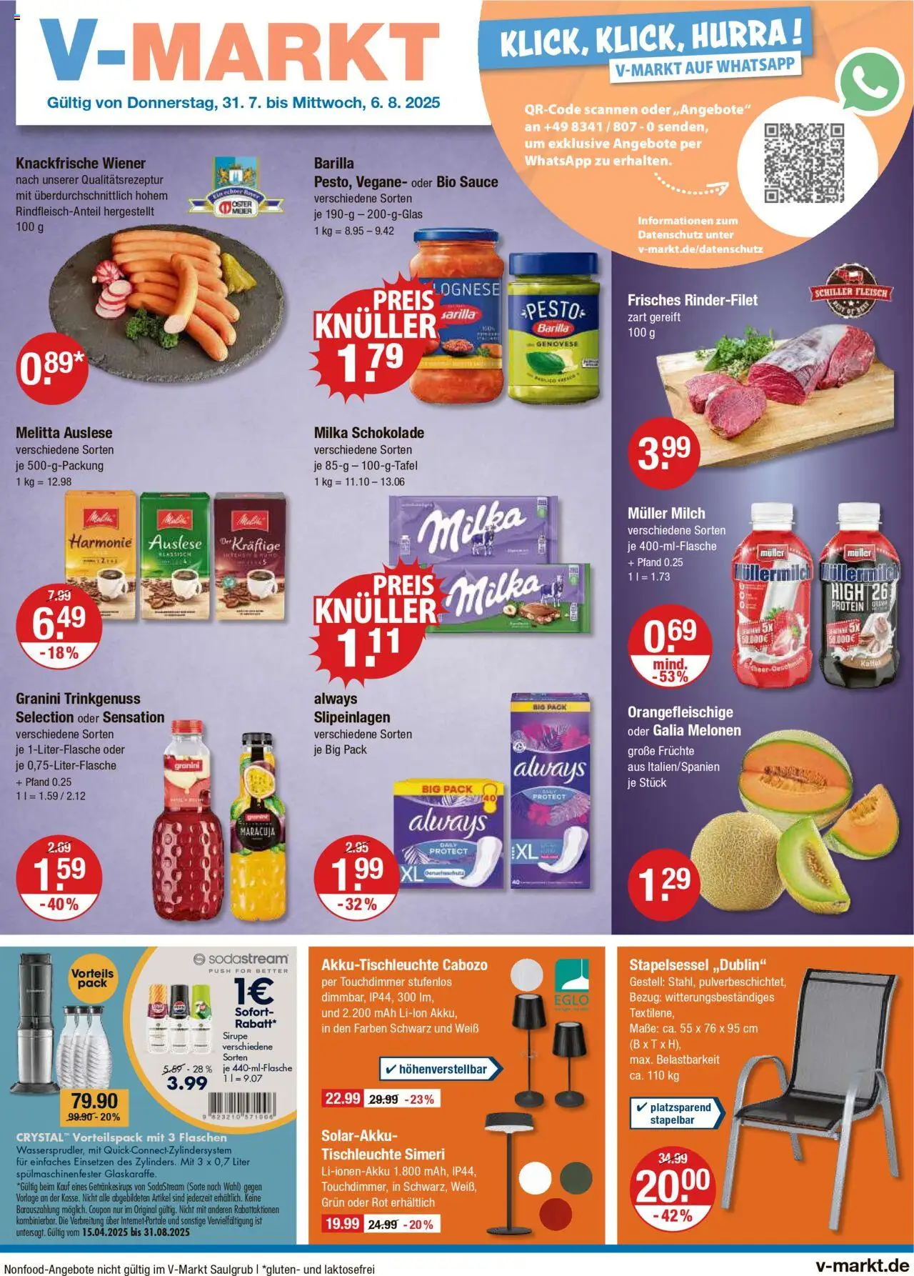 V-Markt Angebote (vom 31.07.2025) - Angebote Hallertau/Oberpfalz
