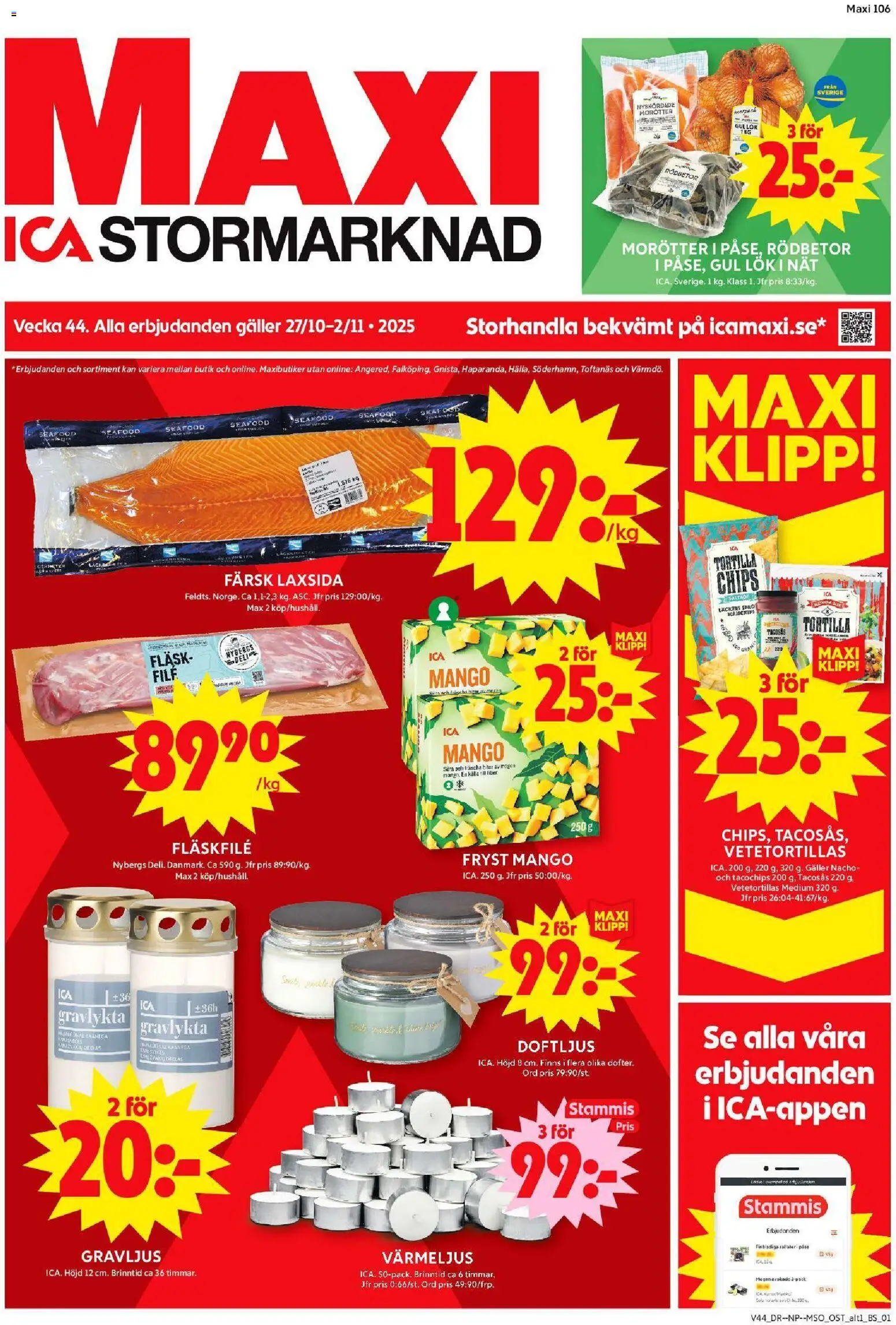 Nacka är giltig 27/10 2025 > Veckans Erbjudanden gäller från 27/10/2025 till 02/11/2025 sidnummer 1
