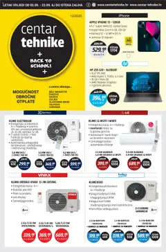 Pregled letka Katalog trgovine Centar Tehnike vrijedi od 02.09.2025