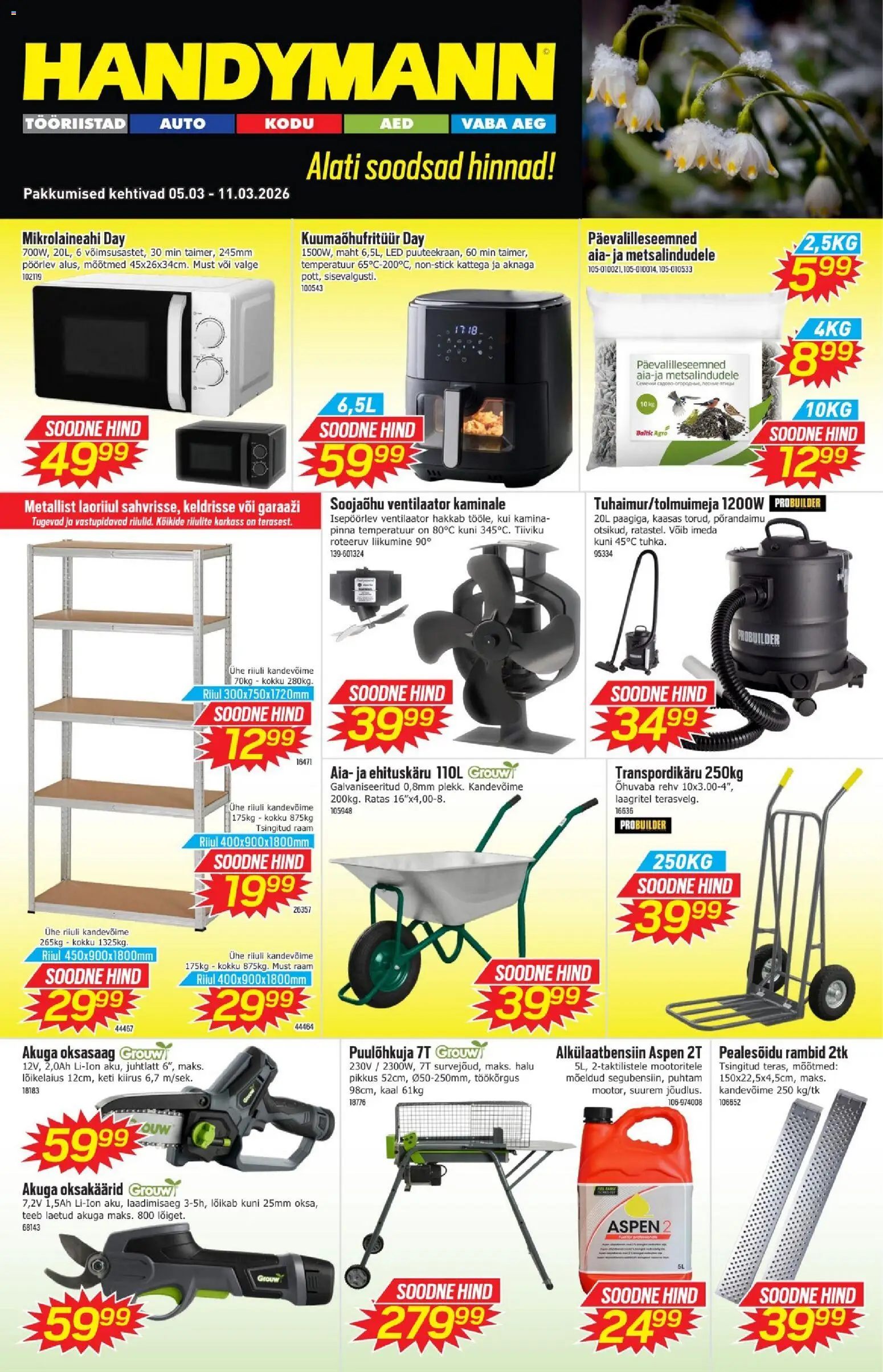 Handymann kliendilehe eelvaade alates 05.03.2026