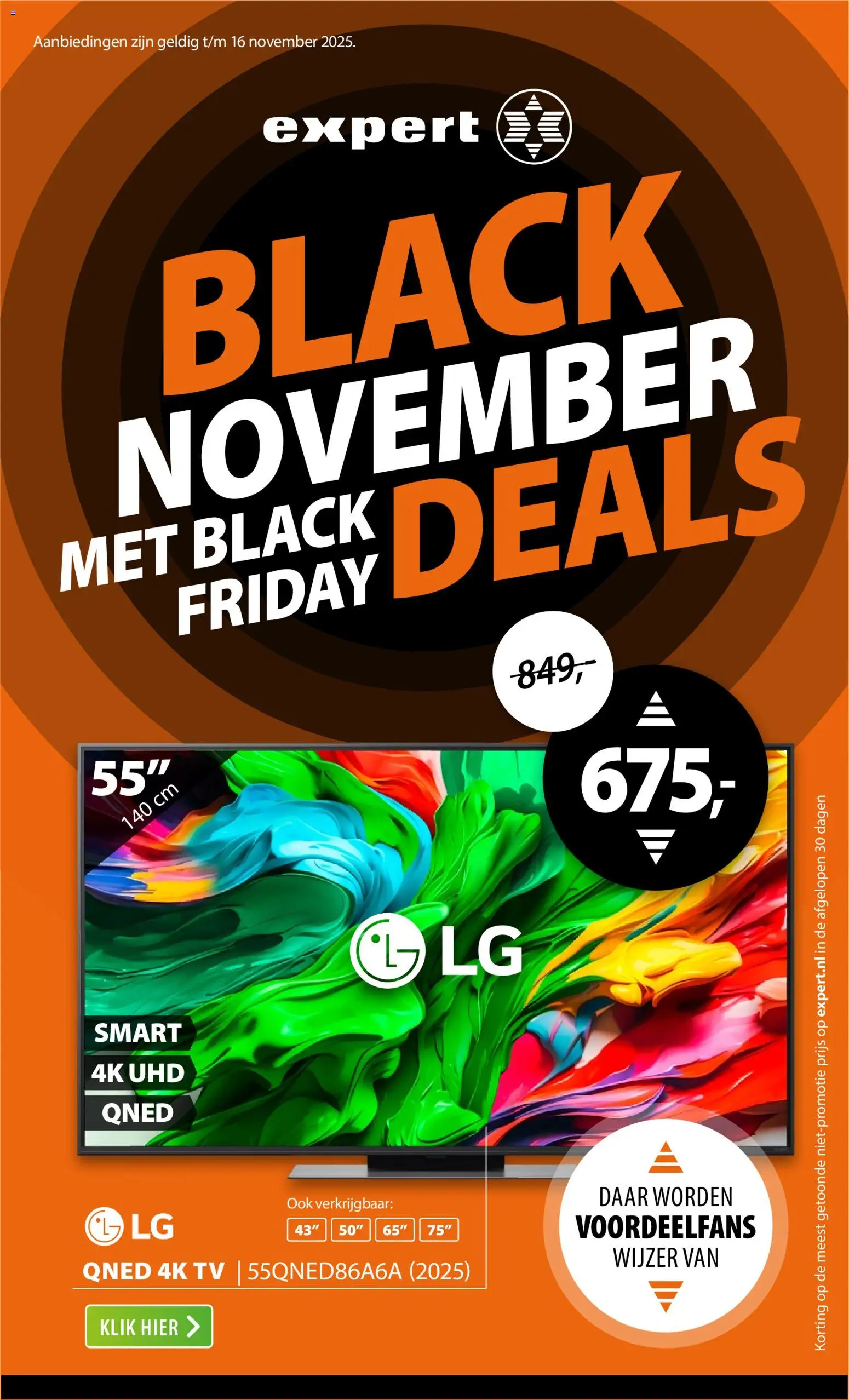Voorbeeld van Black Friday van winkel Expert geldig vanaf 10-11-2025