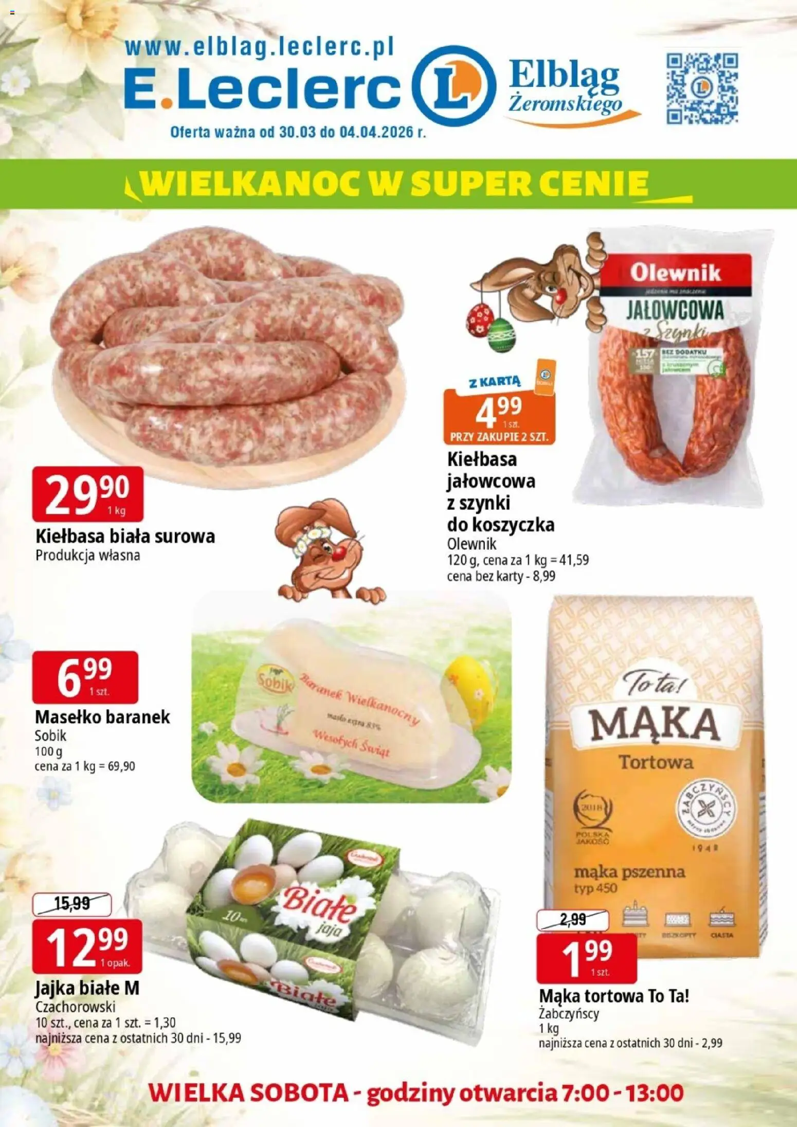 Pogląd gazetki "E.Leclerc gazetka - Elbląg II" ze sklepu E.Leclerc ważnej od 30.03.2026