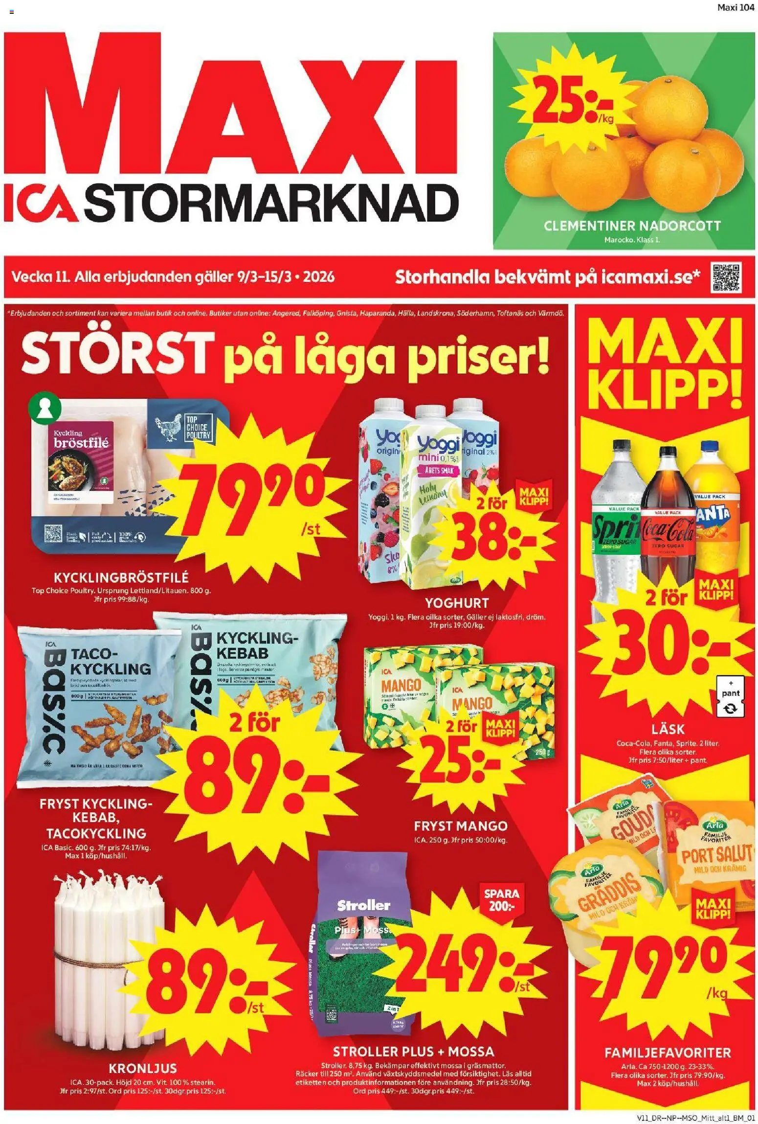 Förhandsgranska reklamblad Enköping från butik ICA Maxi gäller från 09/03/2026