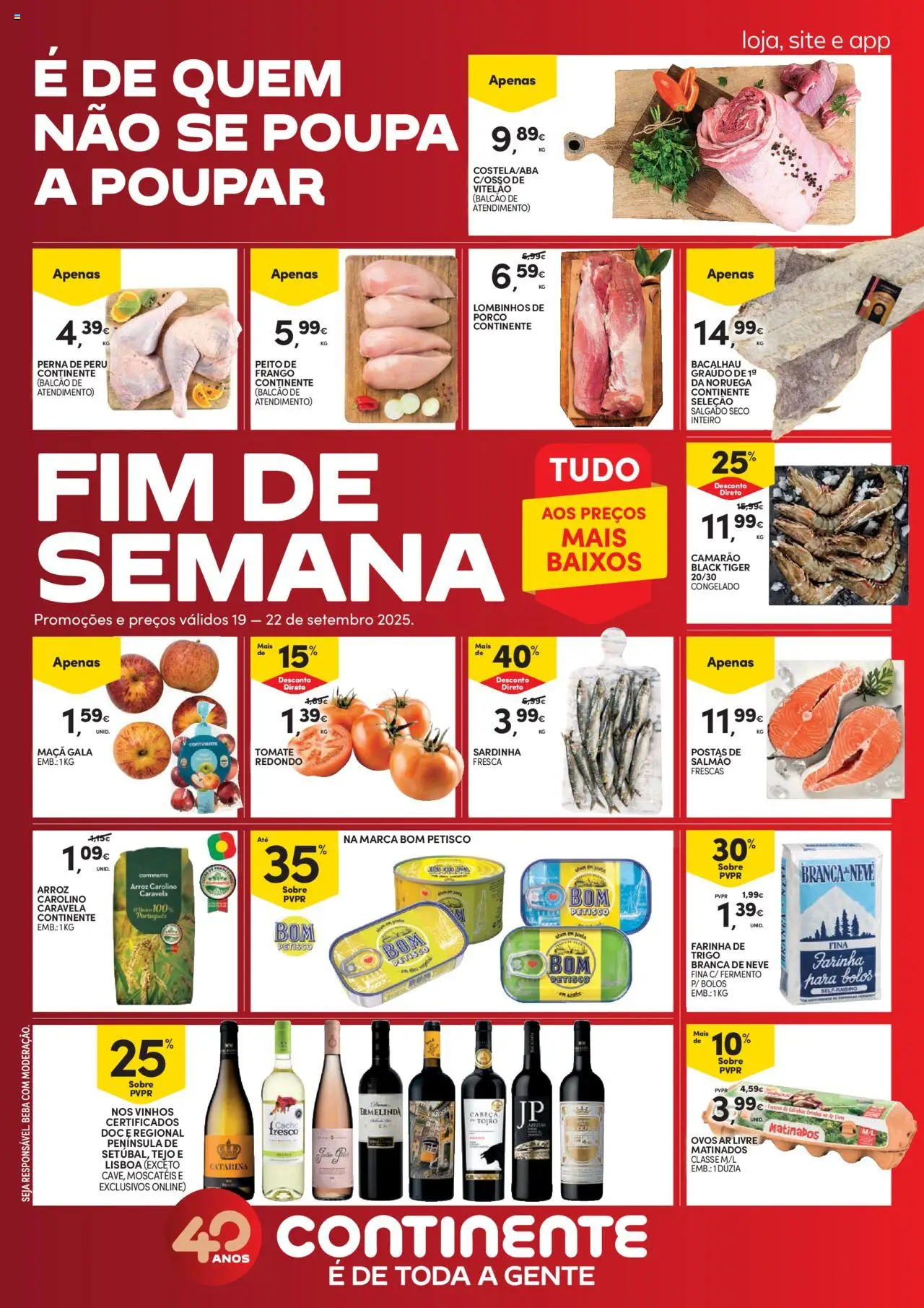 Continente Folheto de 19/09/2025 - catálogo esta semana - página 1