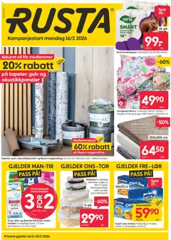 Forhåndsvis Kundeavis fra butikk Rusta gyldig fra 16/02/2026