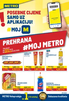 Pregled letka Prehrana i neprehrana trgovine Metro vrijedi od 16.01.2026