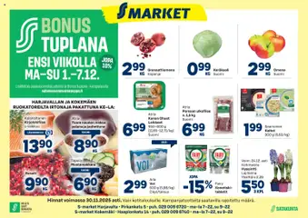 Kaupan S-market Harjavalta esikatselu, voimassa 26/11/2025