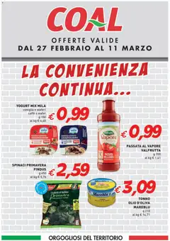 Anteprima dell'opuscolo Volantino La Convenienza Continua dal negozio Coal valido da 27/02/2026
