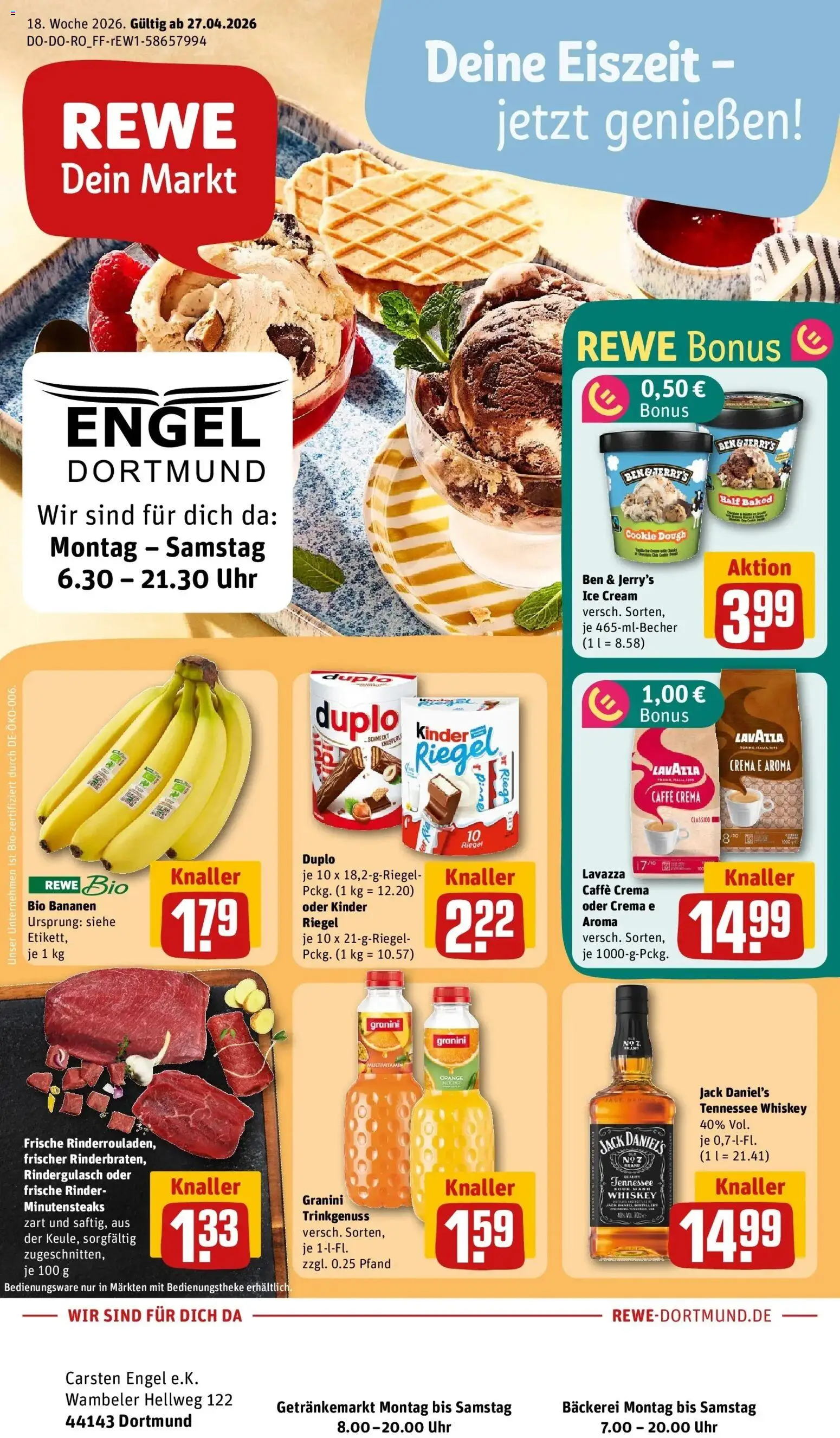 Vorschau von dem Prospekt des Geschäftes Rewe, gültig ab dem 27.04.2026