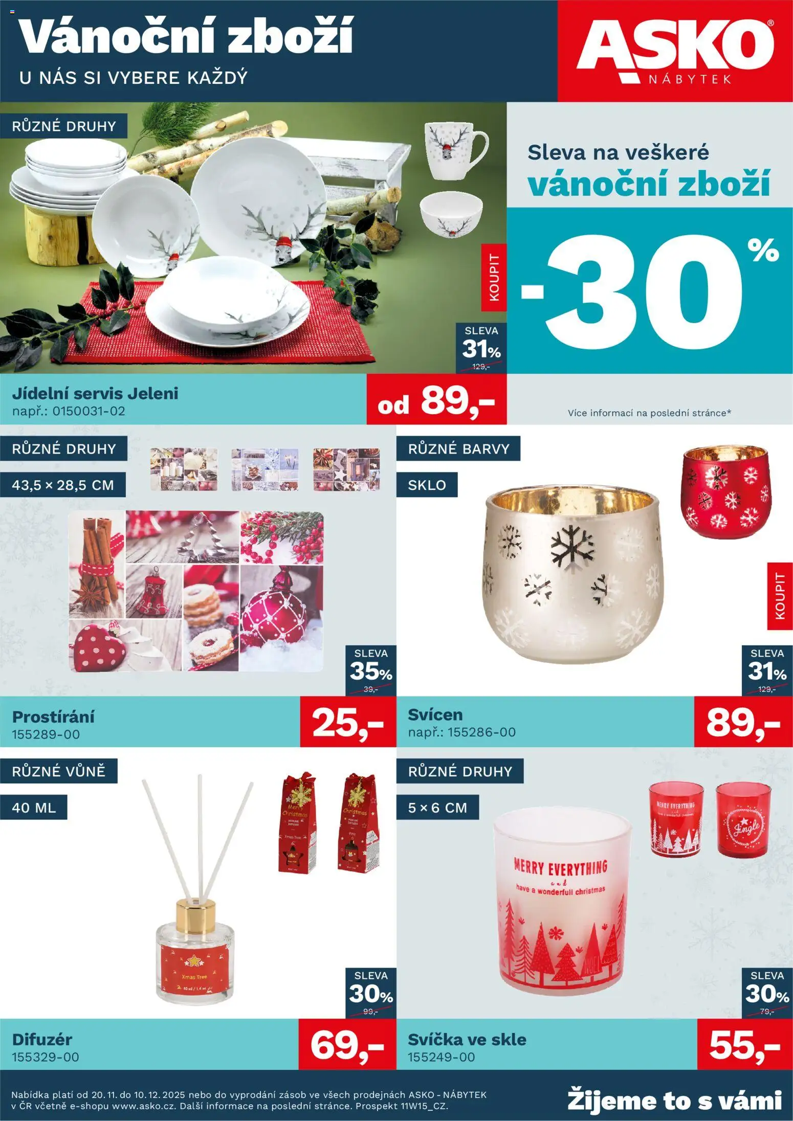 Náhled nabídky: ASKO nábytek Leták - Vánoce platný od 20.11.2025