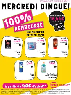 Prévisualisation de Les offres 100% au cora Rocourt du magasin Cora formulaire valide 05/11/2025