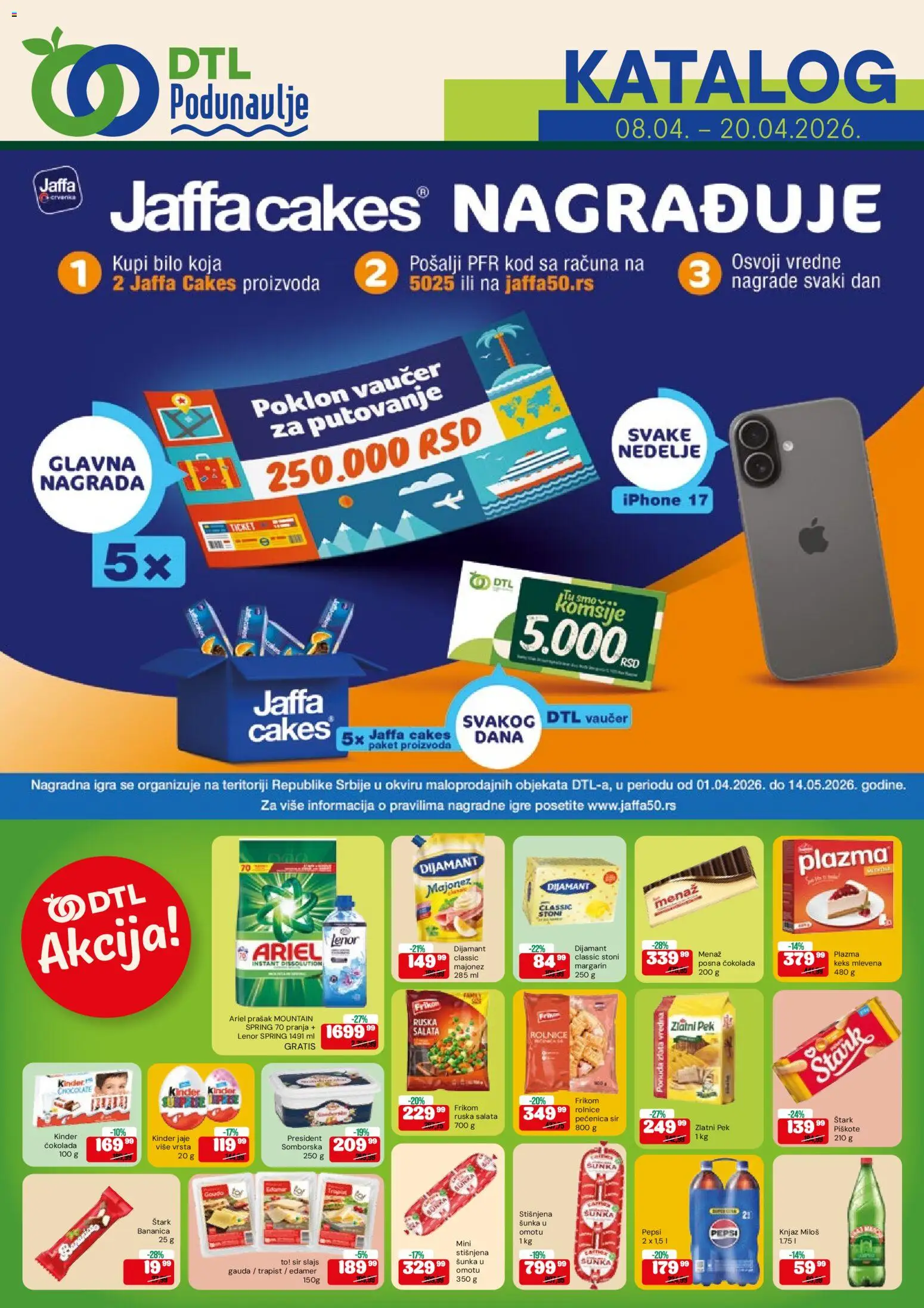 Pregled Podunavlje kataloga - važi od 08.04.2026