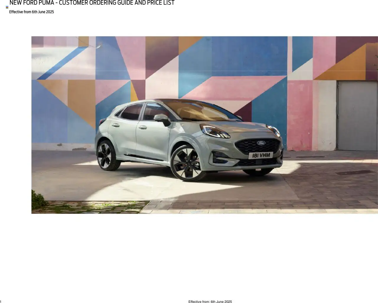 Ford shop Puma 2025 valid from 13/12/2024 - Page number 1