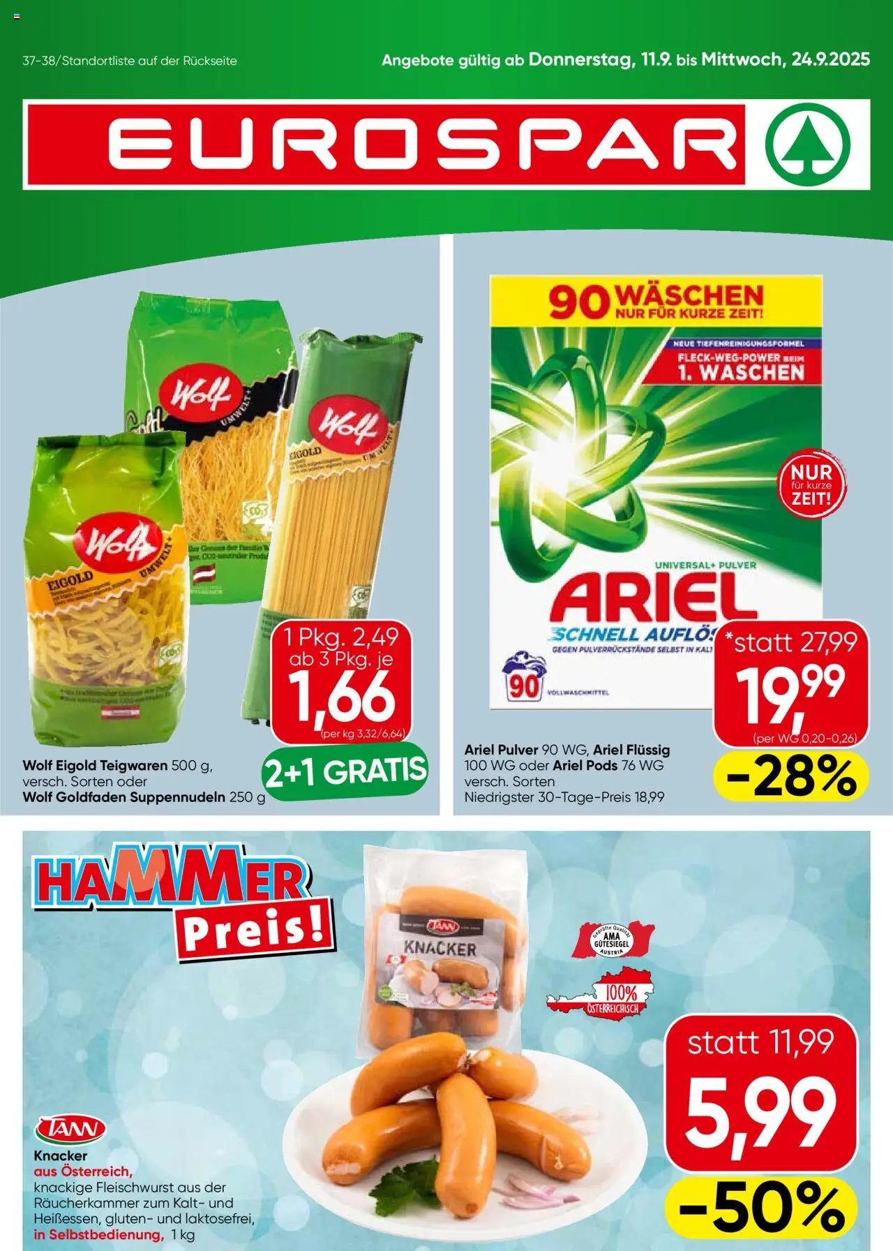  Eurospar Salzburg ab (11.09.2025 - 24.09.2025) - Seite 1