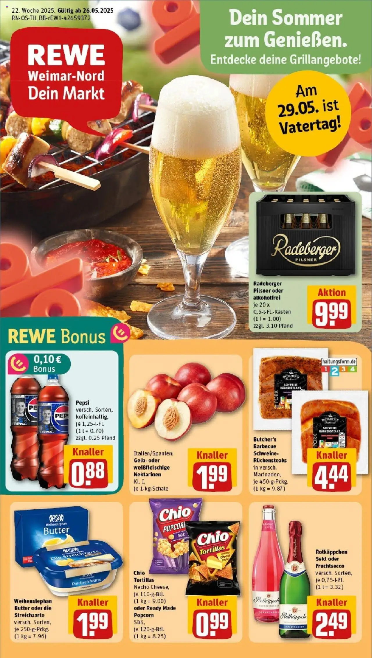 REWE Prospekt ab 25.05.2025 nächste Woche - Prospekt Weimar	