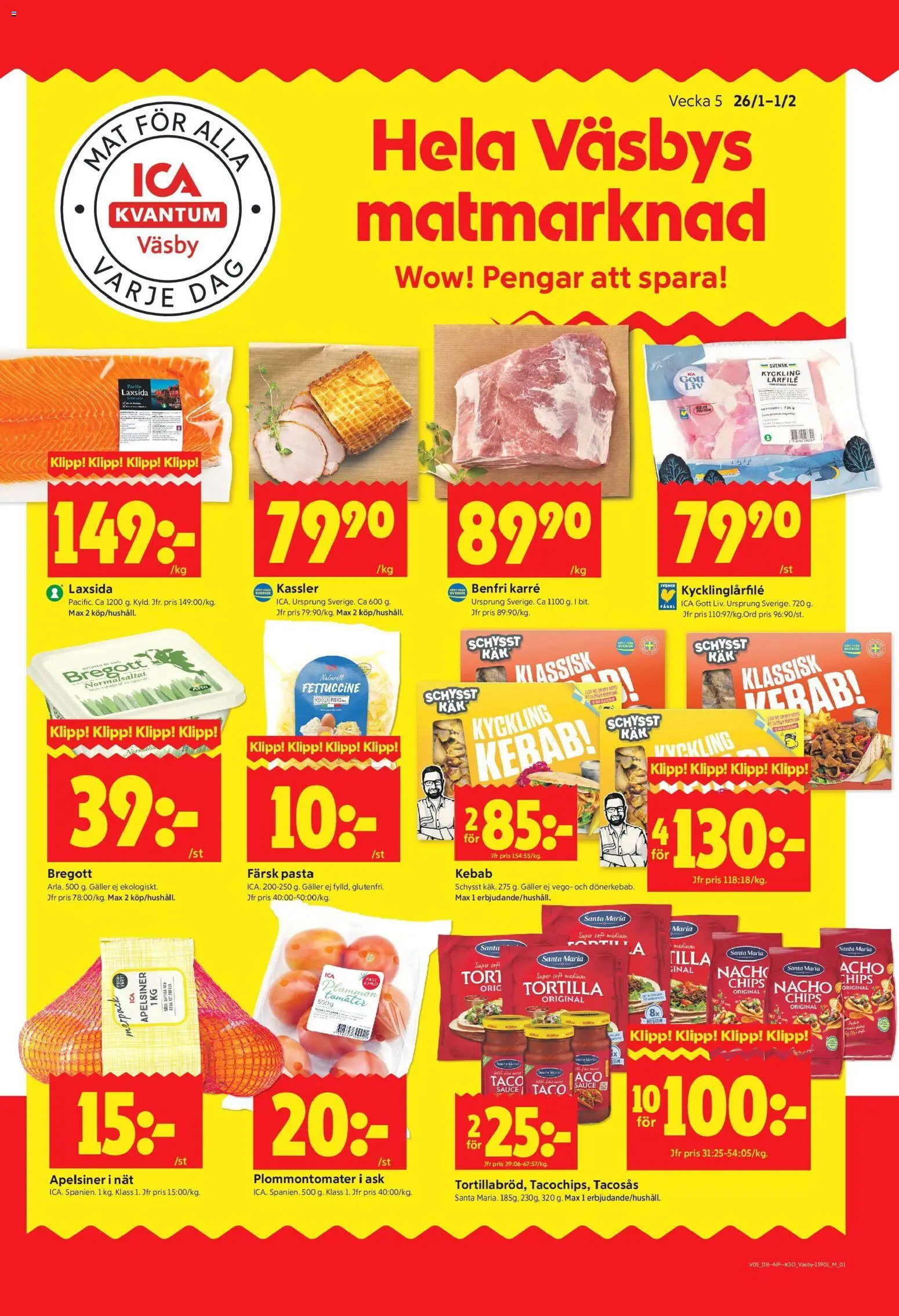 Förhandsgranska reklamblad Upplands Väsby från butik ICA Kvantum gäller från 26/01/2026