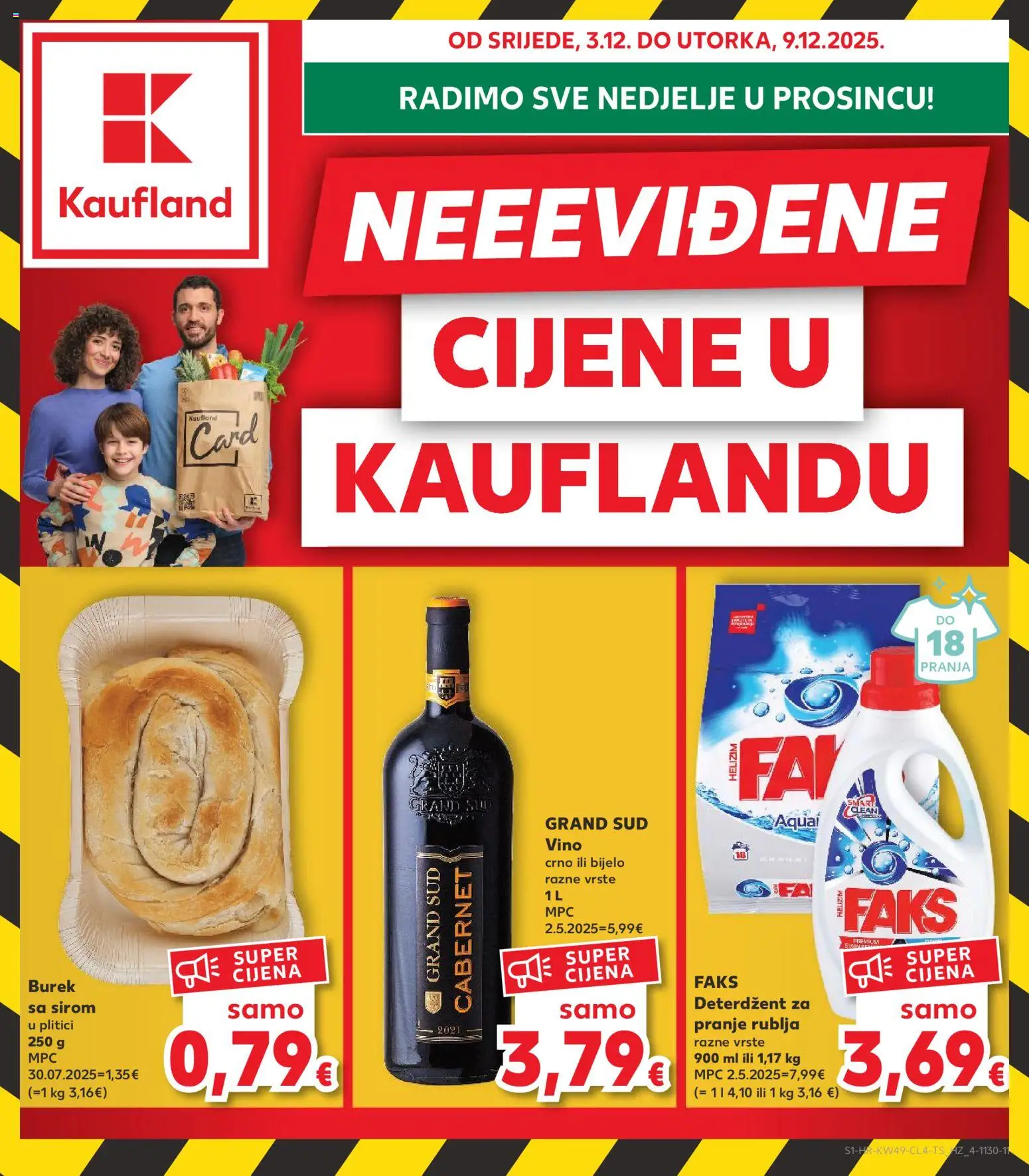 Pregled letka Split-Ravne njive trgovine Kaufland vrijedi od 03.12.2025