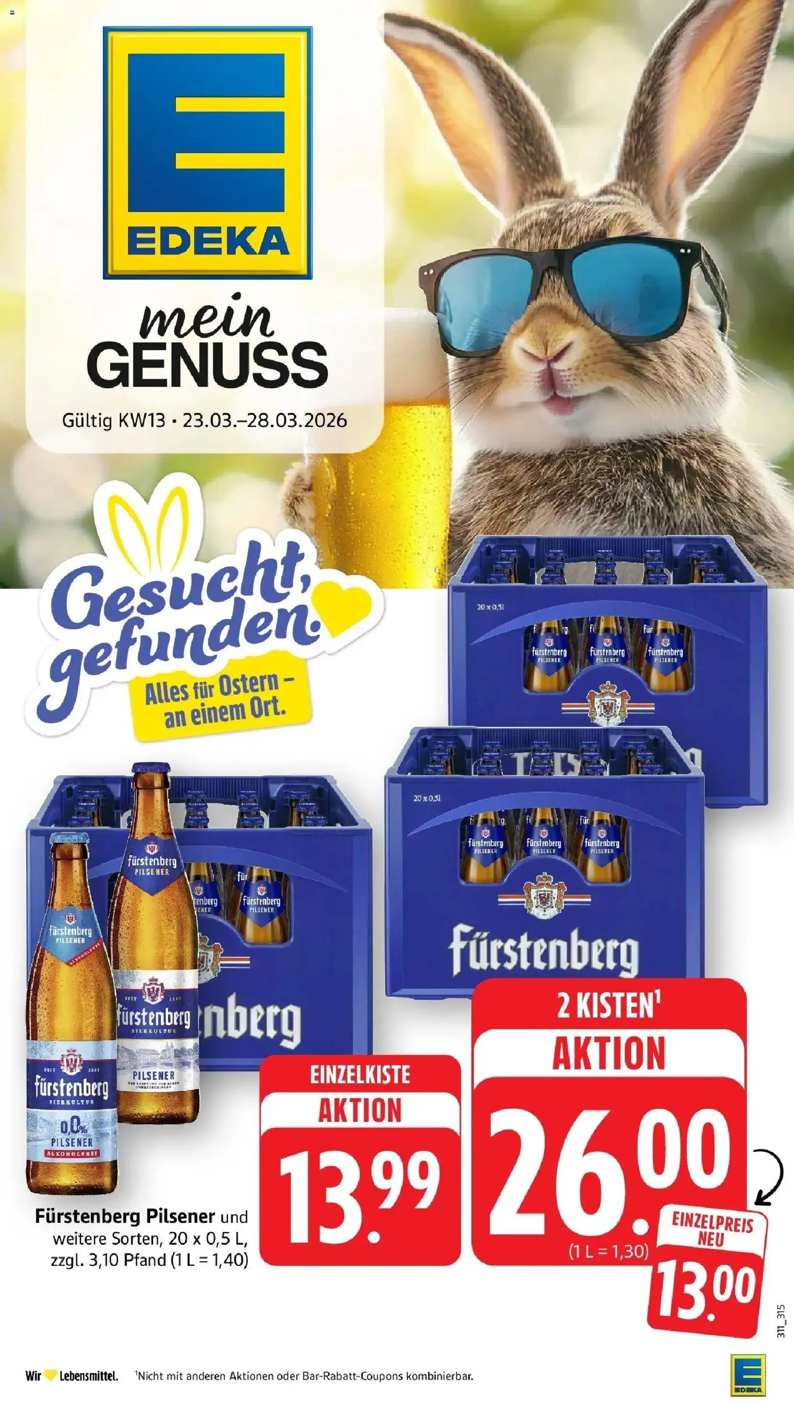 Vorschau von dem Prospekt des Geschäftes Edeka, gültig ab dem 22.03.2026