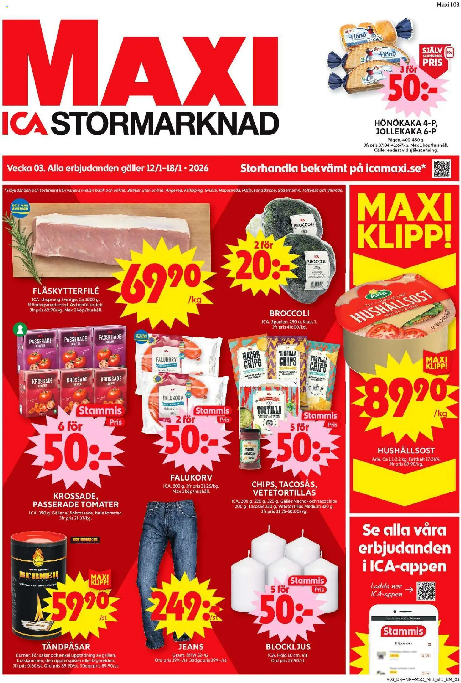Förhandsgranska reklamblad Enköping från butik ICA Maxi gäller från 12/01/2026