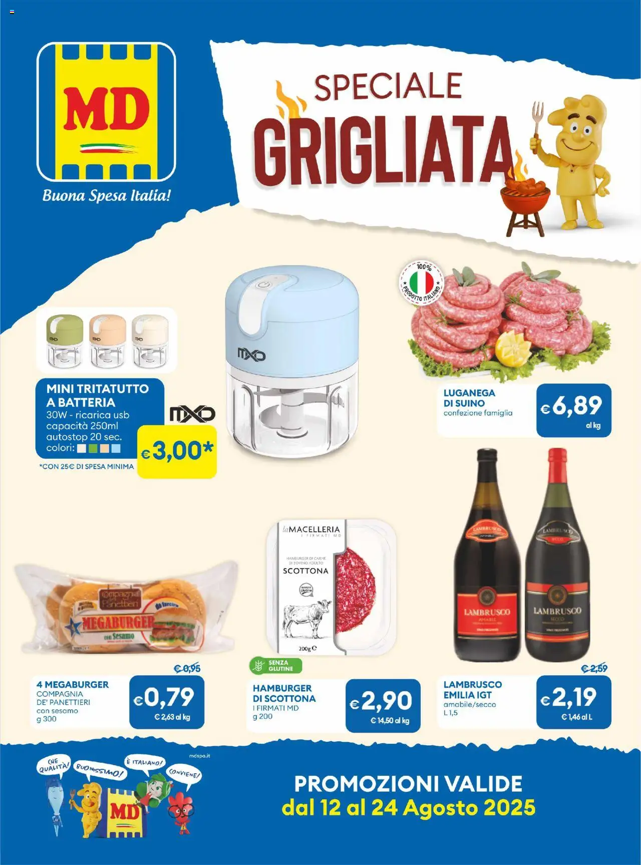 Volantino MD Discount valido da 12/08/2025 numero di pagina 1