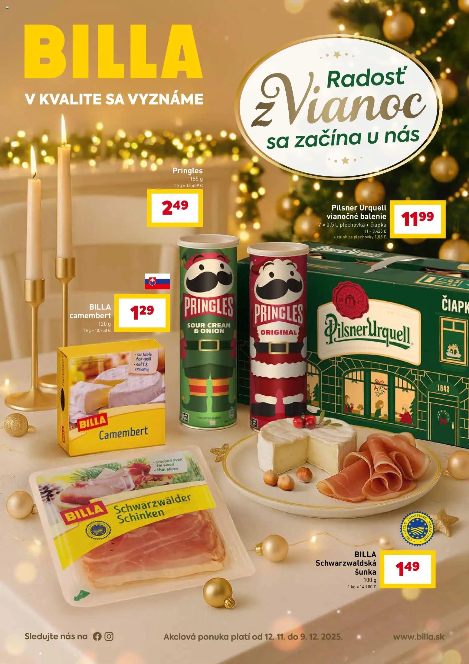 Náhľad Billa letáku platného od 12.11.2025