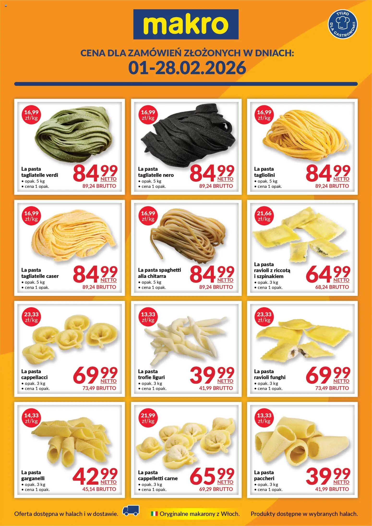 Pogląd gazetki "La Pasta" ze sklepu Makro ważnej od 01.02.2026