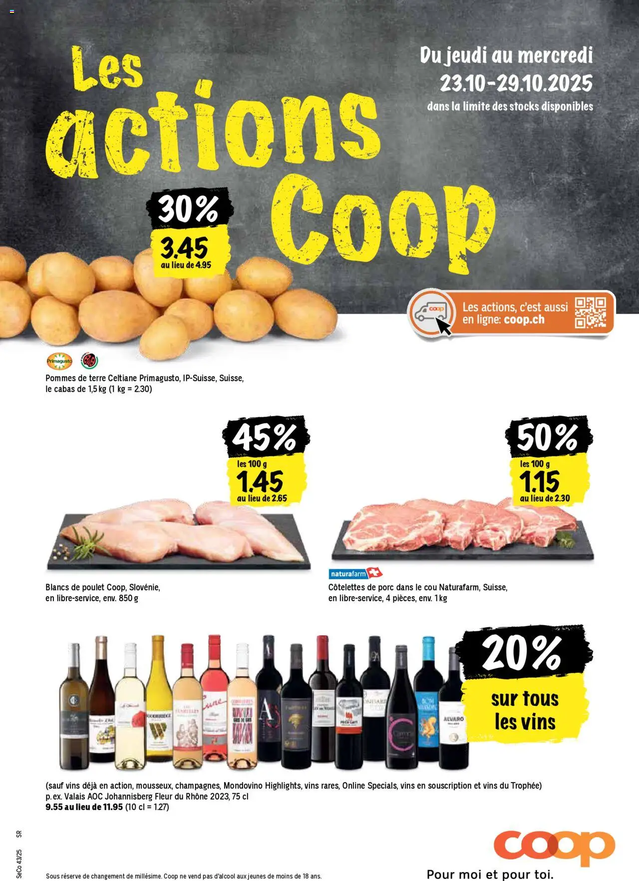 Coop Les actions de la semaine ab 23.10.2025 - Nächste woche - Seitennummer 1